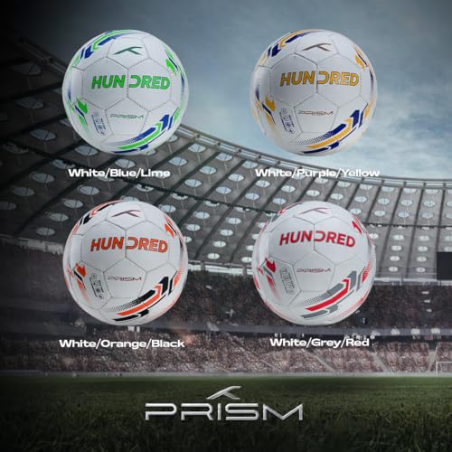 Hundred Prism Football | All-Weather Multi-Terrain Ball | Peak Performance on All Surfaces: Hard Ground, Wet Grass & Turf | Built for Accurate Passes & Powerful Shots Visit The Hundred Store - Image 6