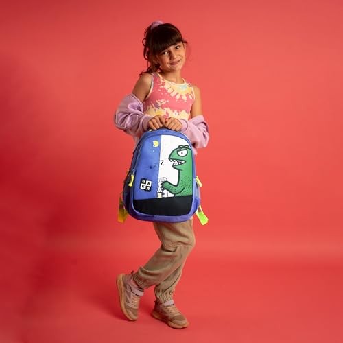 Gear Giant Monster Backpack 15"/20L Small Water Resistant School Bag/Casual Backpack/Daypack/Kids Bag for Boys/Girls (Blue-Green) - Image 2