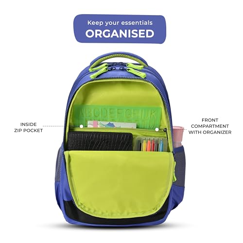 Gear Giant Monster Backpack 15"/20L Small Water Resistant School Bag/Casual Backpack/Daypack/Kids Bag for Boys/Girls (Blue-Green) - Image 6