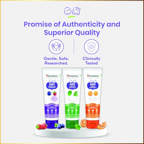 Himalaya Kids Bubble Gum Toothpaste, 80g x Pack of 2 | 2 to 12 Years | Natural solution for germ and cavity protection | 99% Natural Origin Ingredients - Image 5