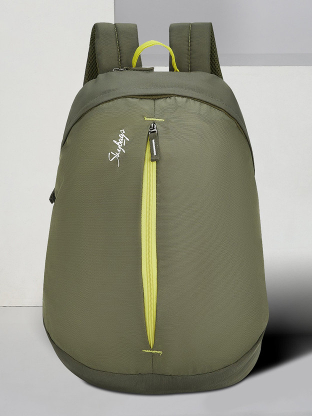 SKYBAGS Small 17 L Backpack Lit 17L Daypack Grey (Green, Yellow)