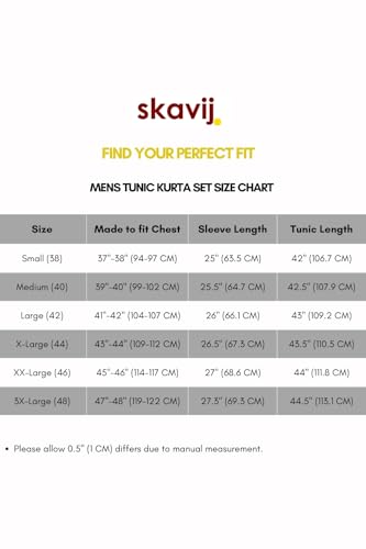 SKAVIJ Men's Casual Kurta Pajama