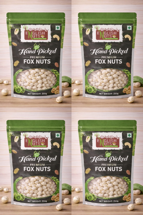 ENGLISH NUTS 1 Kg Makhana, Fox Nuts| Fit for Fasting|Grocery|Nuts...more