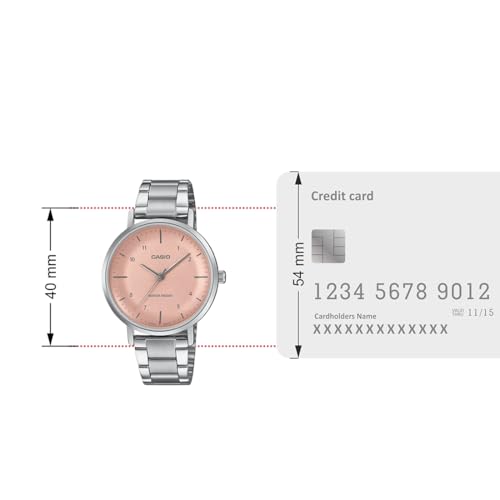 Casio Enticer Ladies LTP-VT03D-4BDF Analog Pink Dial Women (A2423) - Image 6