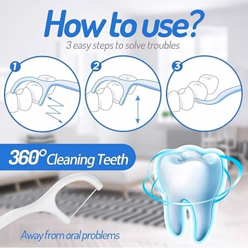 Dental Floss Toothpicks 3-in-1 Teeth