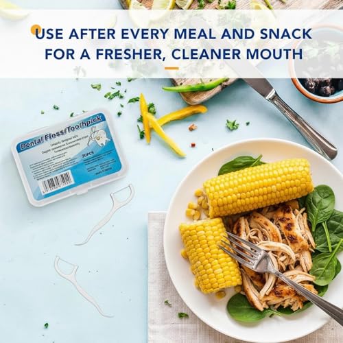 Dental Floss Toothpicks 3-in-1 Teeth
