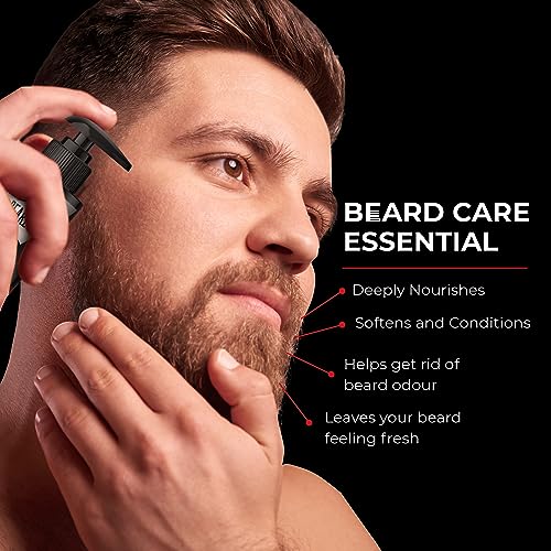 BEARDO Godfather Combo Beard Oil and Beard Wash For Men | Nourishment Cleanses | Purifying & Hydrating Skin Cleaner With Avocado, Argan Oil | Shiny Patchy & Fast Beard Growth | Rakhi Gift for Brother | Gift for Brother - Image 3