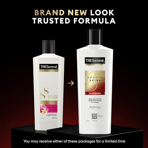 TRESemme Smooth Shine Conditioner 335ml With Vitamin H and Silk Protein | Salon-Smooth Silky Hair| Shiny and Smooth Hair | Intense Hydration - Image 4