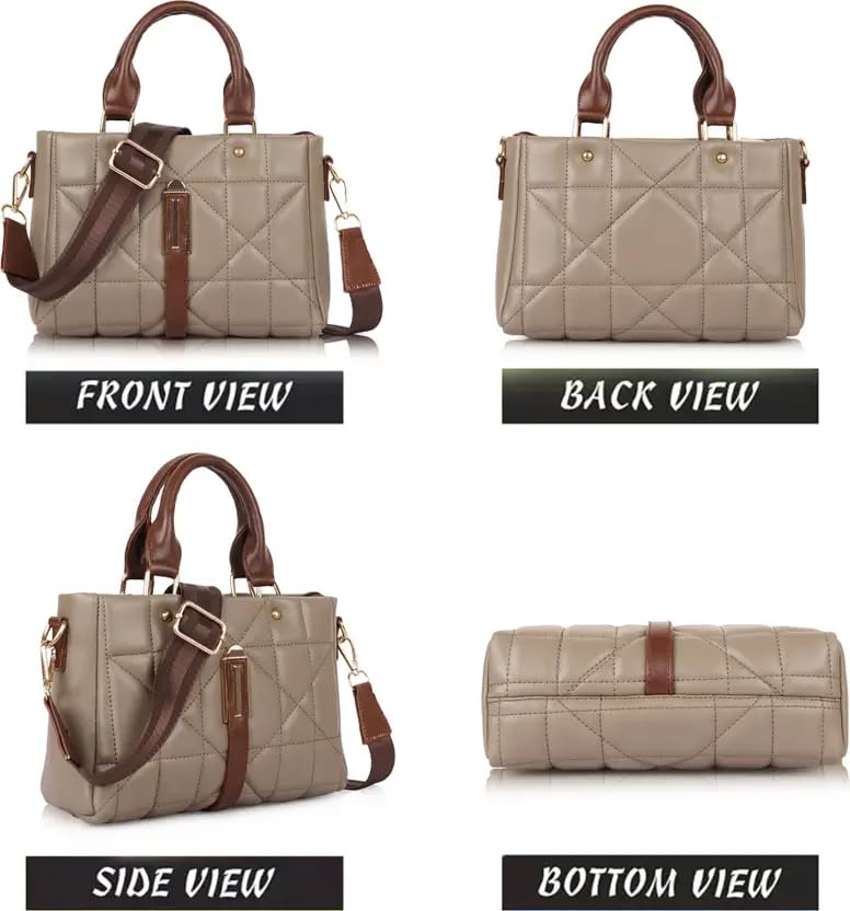 ROSS BROWN Women's Girls Mini Quilted Cross Body Sling Bag with Height Adjustable Belt-Mini - Image 3
