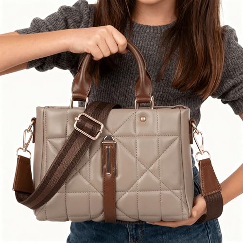 ROSS BROWN Women's Girls Mini Quilted Cross Body Sling Bag with Height Adjustable Belt-Mini - Image 5