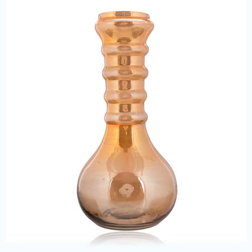 CraftVatika Decorative Crystal Glass Artificial Luster Flower Vase Pot for Home Decor Indoor Wall Shelf Corner Table Living Room (10.9 Inches Height) - Image 4