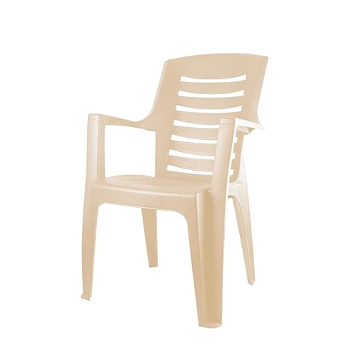 Cello Ultra Chair Set of 2, Matte Beige | Unbreakable, Durable & Strong |Blended PP Material, Easy to Clean |Plastic Chair for Living Room, Home & Office | 3 Years Warranty - Manufacturing Defects - Image 3