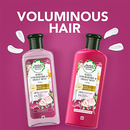 Herbal Essences White Strawberry & Sweet Mint CONDITIONER- For Cleansing and Volume - No Paraben, No Colorants, 240 ML - Image 4