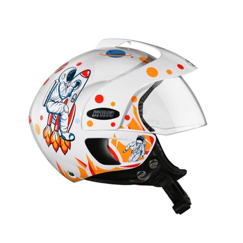 Studds Marshall D2 Open Face Kids Helmet (Boy's, White - XXXS) - Image 5
