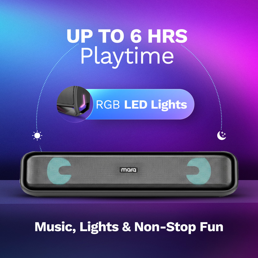 MarQ by Flipkart Thunder with Dual Drivers, Upto 6Hrs of Playback...more - Image 4