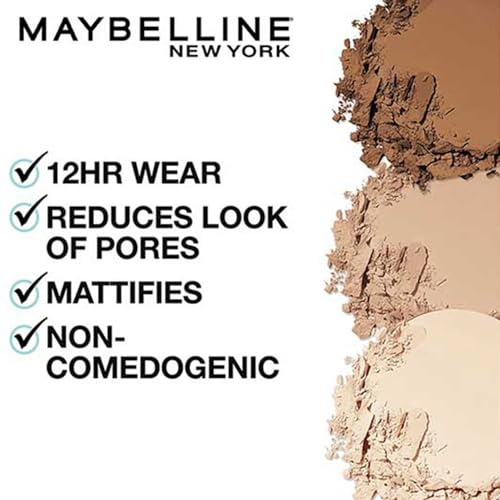 Maybelline New York Fit Me Matte Poreless Pressed Face Powder. Natural, poreless finish with long-lasting shine control, Pressed Powder that absorbs oil to mattify skin - Natural Buff 230 | 8.5gm - Image 3