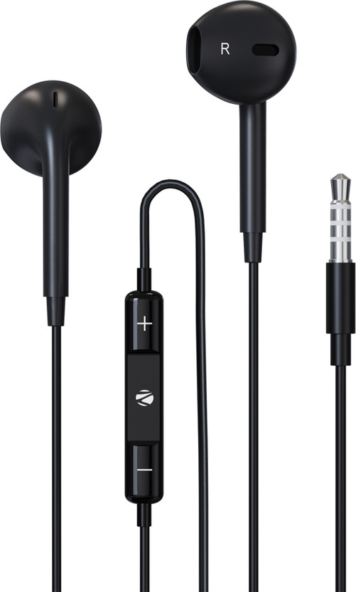 ZEBRONICS Zeb-Buds 30, with In-Line Mic, 3.5mm Jack, 14mm drivers...more