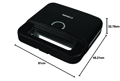 Havells Perfect Fill Plus Sandwich Maker(Black), 800 Watts - Image 3