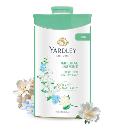 Yardley London Imperial Jasmine Perfumed Talc for Women, 250g