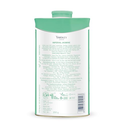 Yardley London Imperial Jasmine Perfumed Talc for Women, 250g - Image 3