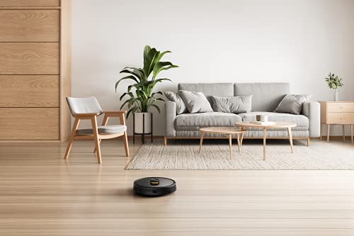 realme Techlife Robot 2 In 1 Vaccum Cleaner With Mopping, 3000 Pa Powerful Suction, 5200 Mah Battery, 300+ Minutes With Advanced Lidar Navigation Technology , Compatible With: Wifi/APP/Alexa, Black - Image 6
