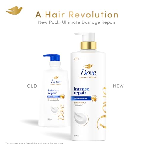 Dove Intense Repair Shampoo 650 ml || Repairs Dry and Damaged Hair || Strengthening Shampoo for Smooth & Strong Hair - Image 4
