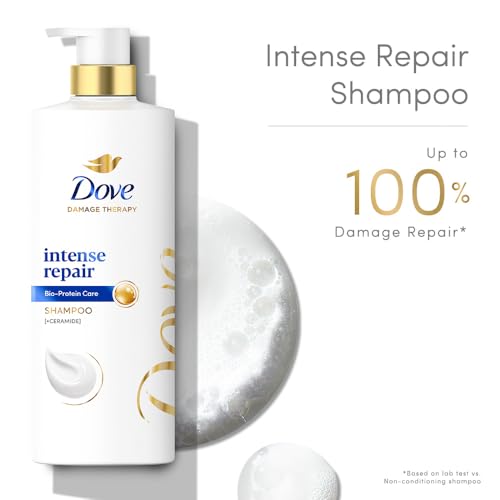 Dove Intense Repair Shampoo 650 ml || Repairs Dry and Damaged Hair || Strengthening Shampoo for Smooth & Strong Hair - Image 5