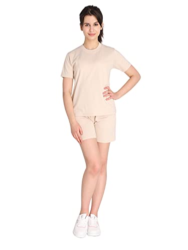 CHKOKKO Women's Terry Cotton Loose Fit Half Sleeve Casual Style T-Shirt - Image 6