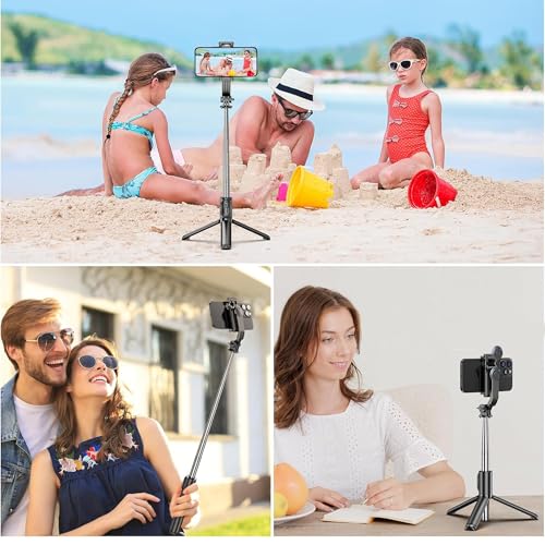 Kratos Selfie Stick with Tripod Stand,Extendable Selfie Stick for Mobile Phone with Bluetooth Remote,3-in-1 Multifunctional Design for Redmi/Xiaomi/OnePlus/Samsung/Oppo/Vivo and All Phones - Image 6