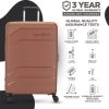 KAMILIANT Hard Body Set of 3 Luggage 8 Wheels - ARMOR - Brown - Image 5