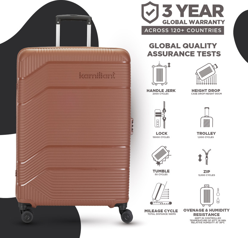 KAMILIANT Hard Body Set of 3 Luggage 8 Wheels - ARMOR - Brown - Image 5