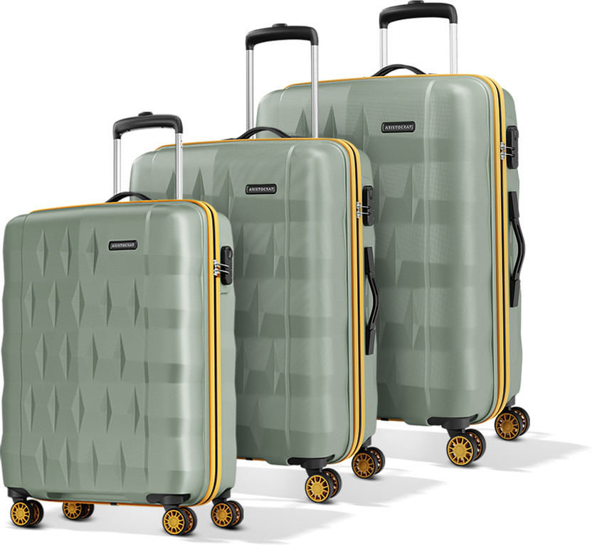 KAMILIANT Hard Body Set of 3 Luggage 8 Wheels - ARMOR - Brown - Image 7