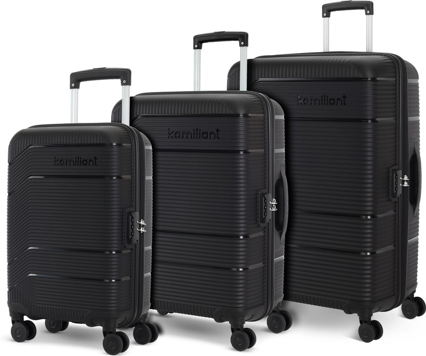 KAMILIANT Hard Body Set of 3 Luggage 8 Wheels - ARMOR - Brown - Image 9