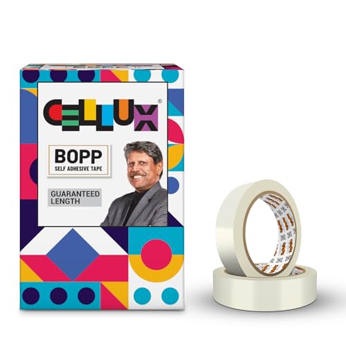 AIPL BOPP Packaging Clear Tape - 18MM x 50 Meter| Pack of 16 | for Packaging, Decorating and DIY works
