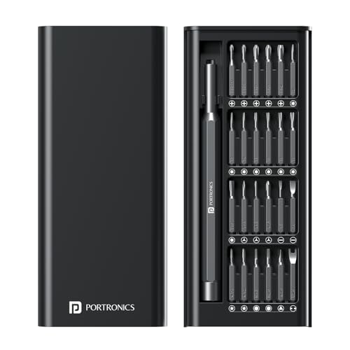 Portronics Bit Box,24-in-1 Screwdriver Kit,Compact,Durable,and