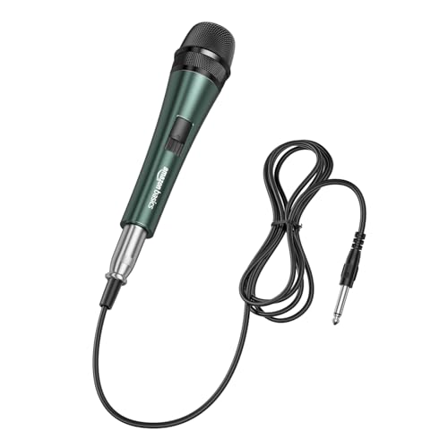 Amazon Basics Professional Microphone with On/Off Switch | Frequency Response: 40-18000 Hz | For Solo Vocals, Karaoke Singing, Speeches & Performances | Super-Cardioid Pickup Pattern - Image 4