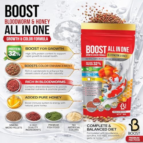 Boost All-in-One Fish Food | Baby Pellets | Complete Daily Nutrition for All Aquarium Fish | 200 g - Image 4