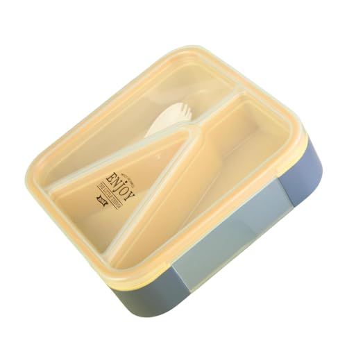 Vibgyor Vibes Modern Designer Square Leak Proof 850 Ml Lunch Box with 1 Fork for School Kids Boys and Girls and Office Men and Women (Ramdom Color) - Image 2
