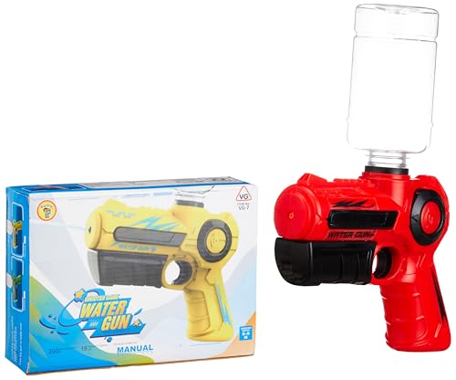 Niku Manual Water Gun for Holi with Auto Suction | Manual Water Gun 8 Mt Range - Multicolor
