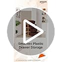 Plastic Modular Drawer Storage Chest Of Drawers Organizer Storage Box, Large Stomo Racks For Multipurpose Anti-slip Shoes Organizers (Brown, 4 Layer) - Image 2
