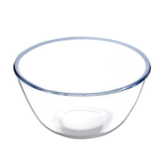SIMPARTE Lumina Borosilicate Glass Mixing and Serving Bow 1000ml Microwave Oven Freezer Dishwasher Safe Clear Durable Stain Resistant Glassware Ideal for Kitchen Cooking Reheating Storage Serving - Image 6
