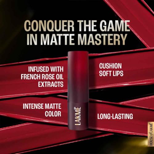 Lakme Forever Matte Lipstick, Waterproof