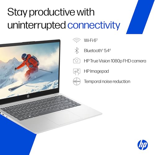 HP 14, Intel Core Ultra 5 125H (24GB DDR5, 1TB SSD) Micro-Edge, Anti-Glare, FHD, 14''/35.6cm, Win11, M365* Office24, Silver, 1.4kg, ep1180TU, FHD Camera, Backlit Laptop - Image 6
