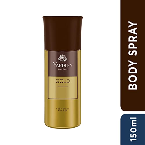 Yardley London Gentleman Gold Body Spray for Men| Fresh Rosemary & Mint Notes| Masculine Fragrance| Body Deodorant for Men| 150ml - Image 2