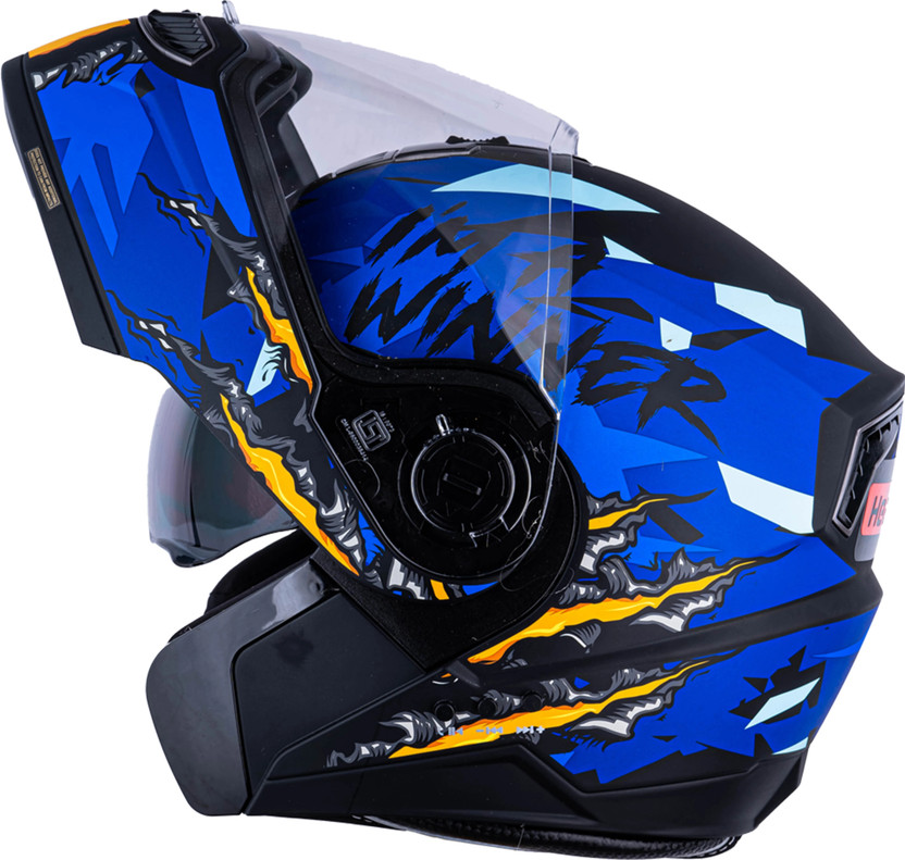 Steelbird Air RED HORN HEMET 0038 Motorsports Helmet (MULTICOLUR) - Image 9
