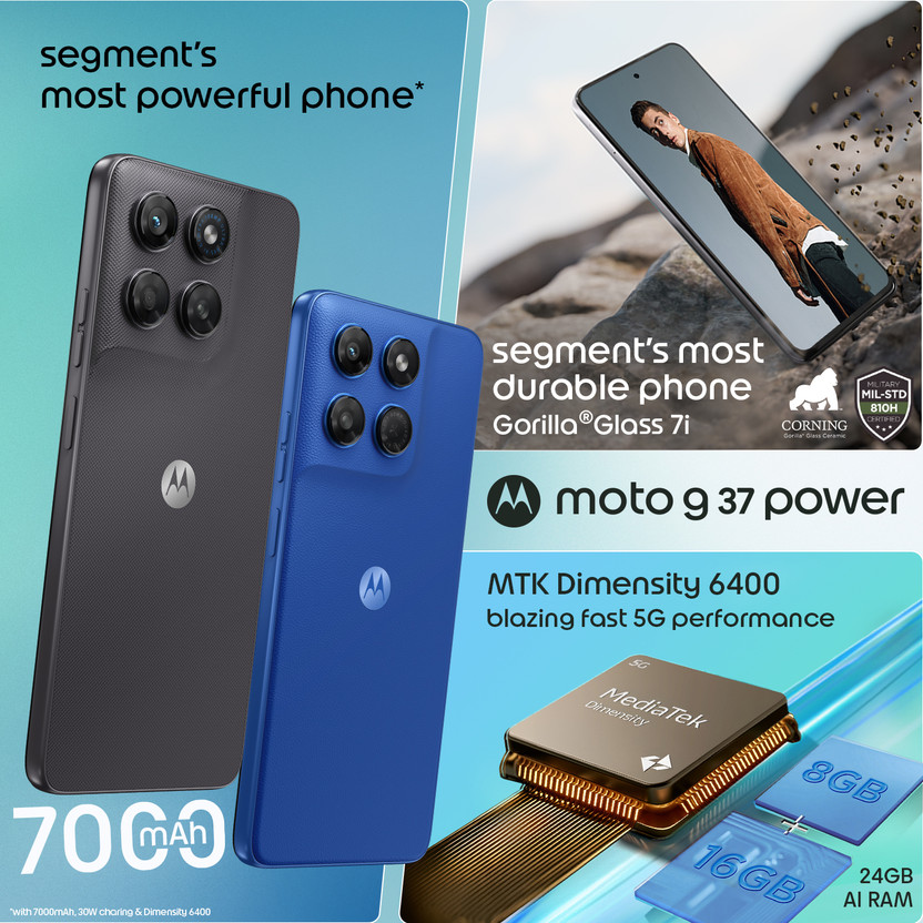 MOTOROLA g37 power (PANTONE Impenetrable, 128 GB) (8 GB RAM) - Image 4
