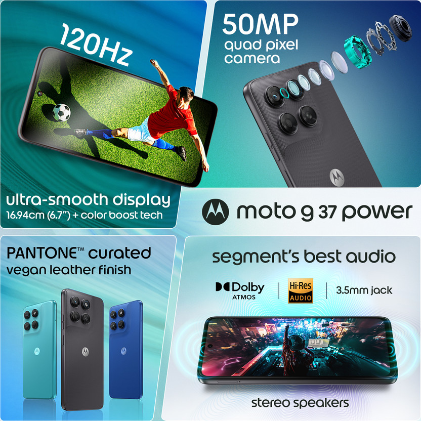MOTOROLA g37 power (PANTONE Impenetrable, 128 GB) (8 GB RAM) - Image 5