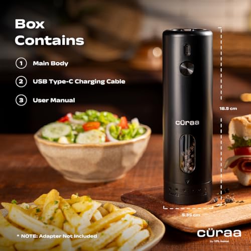 CÜRAA Electric Pepper Grinder