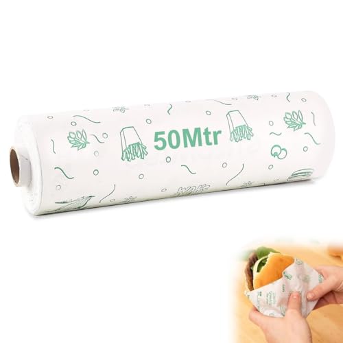 50 Meter Food Wrapping Paper Roll – Premium Non-Stick Butter Paper, Re-Heatable & Greaseproof Parchment Paper for Baking, Cooking & Wrapping - Image 6