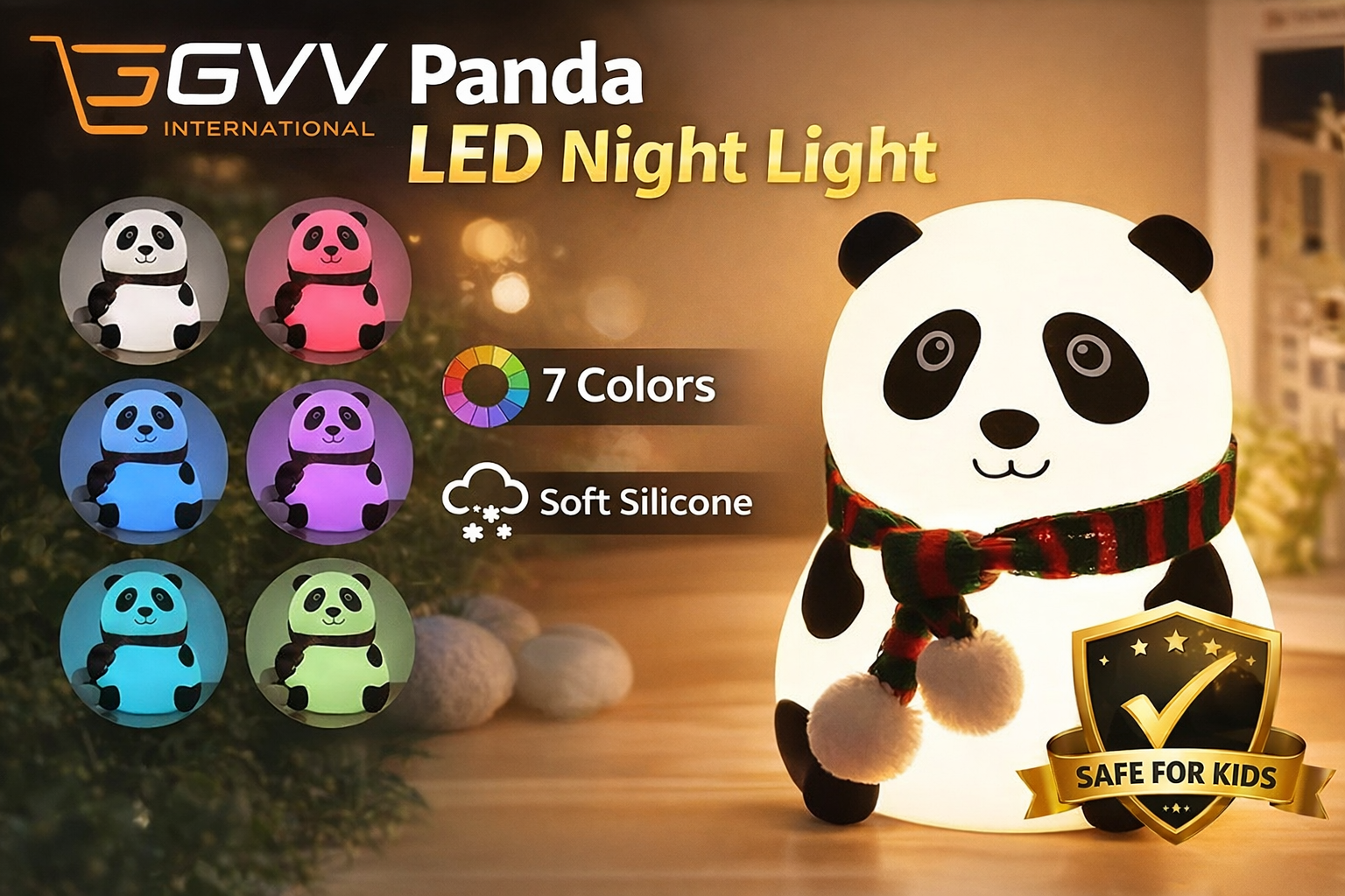 MILONI USA Cute Panda Night